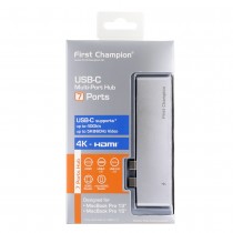 【First Champion】雙 USB-C 集線器 7合1 HUB